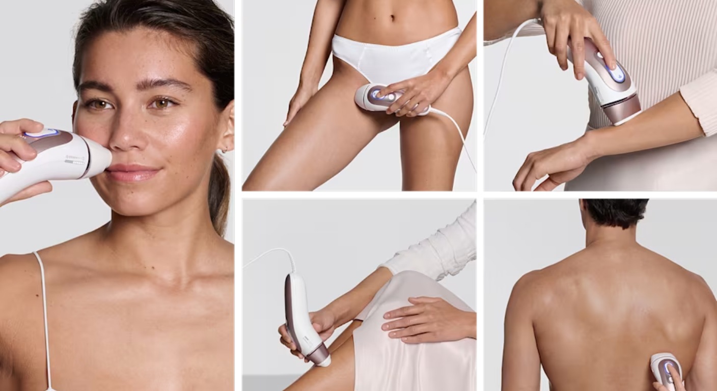 Niveau de puissance IPL par zone : visage, jambes, maillot